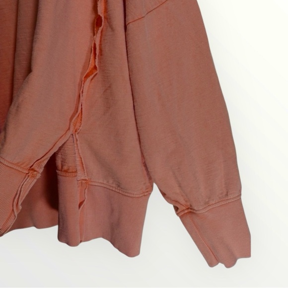 Anthropologie Pilcro Pintuck Sweatshirt – Peach/Orange – Size XL - Picture 3 of 10